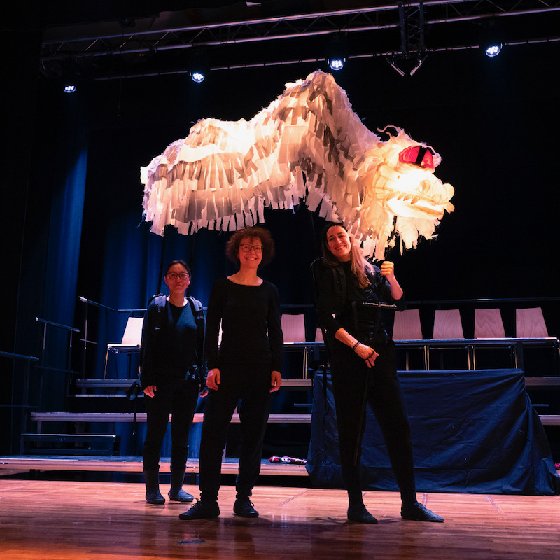 marionnette géante vouivre sophie reinmann