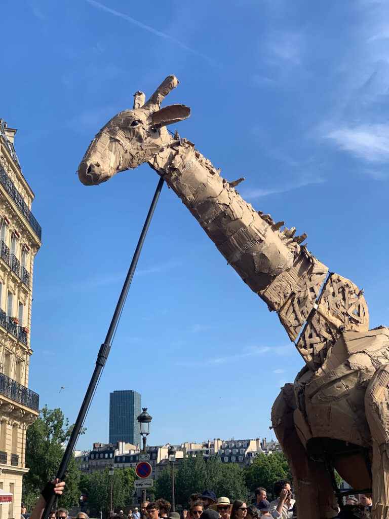 marionnette girafe taille réelle